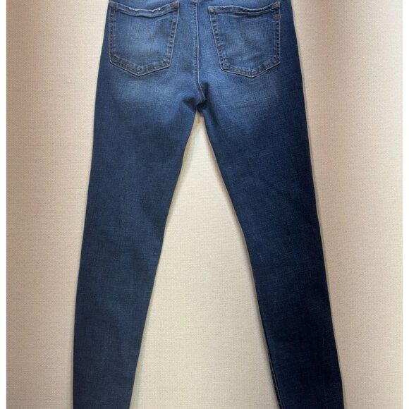 Aero Womens High Rise Skinny Jeans Size 4 Blue Denim Distressed Jeggings Casual - Picture 9 of 11